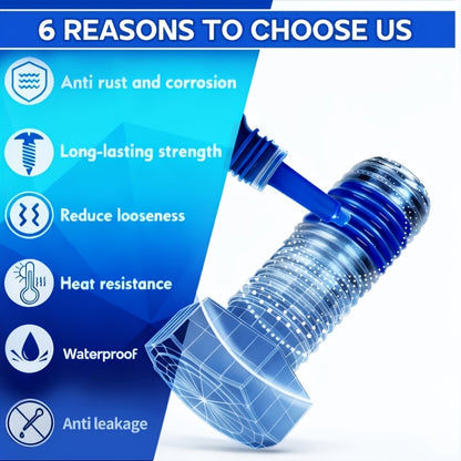2/4pcs Thread Locking Adhesive Anaerobic Screw Locking Agent, Blue And Red Threadlocker with Anti-Loosening Anti-Vibration Anti-Rust Properties, Oil Resistant High Temperature Resistant, Secure Bond for Metal Plastic Stainless Steel Threads
