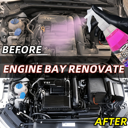 Plastic Care Spray, Engine Bay Revival Kit - Engine Protection Spots Remover Spray | Gloss Enhancer | Simple to Use, Easy Application, Effective Formula, Auto Detailing, Car Enthusiasts