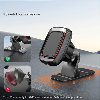 [Magnetic Phone Holder] VUXS Powerful Magnet Phone Holder, Used for Dashboard, Rotatable Magnetic Phone Holder, Compatible with iPhone, Samsung And Other Phones, with 4 Metal Plates And 4 Reinforced Magnets, High-Quality Magnetic Phone Holder