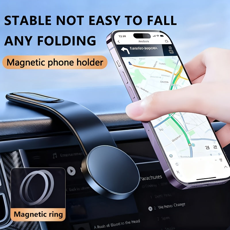 1 Fleximounts Magnetic Car Phone Holder, Detachable And Bendable Aluminum Arm, Suitable for Dashboard Installation of Most Models, Halloween, Christmas Gifts, Fashion Design, Road Trip Essentials, Modern Additions, Car Interior Additions