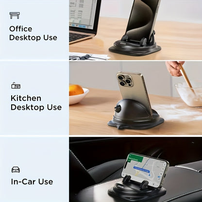JOYROOM  Phone Holder Mount - Rotatable Dash-Mounted Holders, Non-Slip, ABS,, Heat , Spring-Loaded Grip for iPhone,  & Smartphones