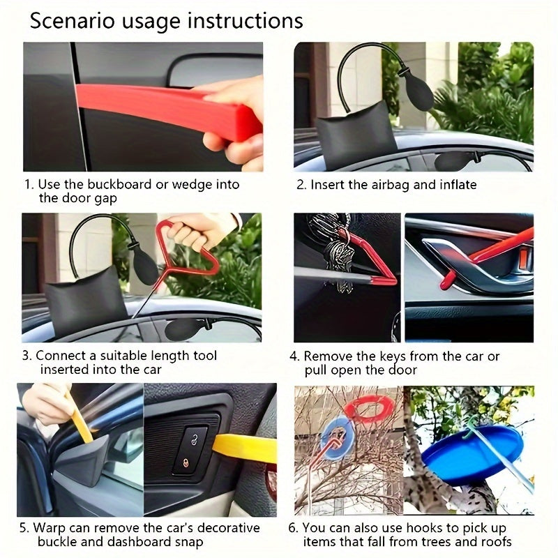 17pcs/22pcs Car Tool Kit Car Repair Tool Kit Portable Automotive Tool Set with Carrying Bag for Cars & Trucks, Without Battery
