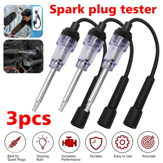 Set of 3 Spark Plug Testers, Engine Ignition Coil Tester, Automotive And Lawn Mower Engine Diagnostic Tool