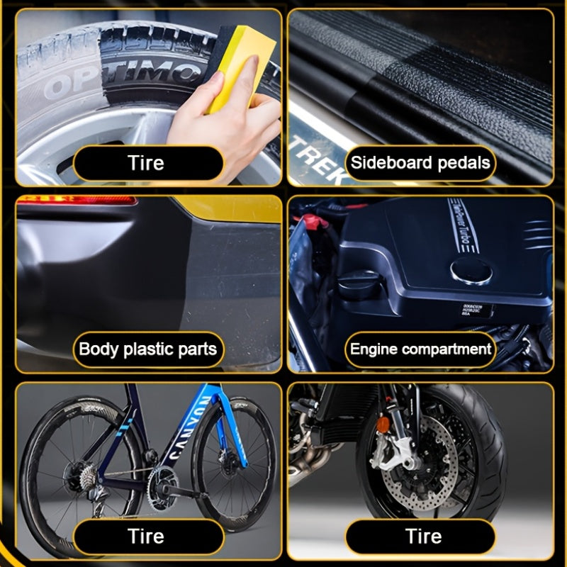 150G/5.29Oz Complete Car Revitalization Set: Restore Plastic, Enhance Interior Shine, Tires & Fix Discoloration - Suitable for Halloween Treats, Christmas Presents