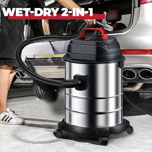 Multi-Functional High-Power Vacuum Cleaner, Super Suction, Suitable for Cars And Homes, Large Cleaning Machines, Capable of Absorbing Water, Bucket Type Dry And Wet Vacuum Cleaner, Dual-Use Dry And Wet, Efficient Filtration System, Durable