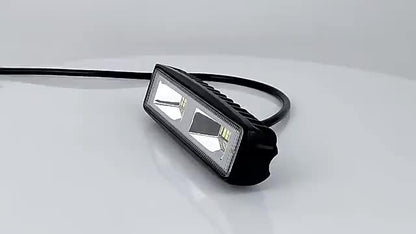LED Work Light 208W 13900LM, 4.3/6.3 Inch Super Bright Two-Color Driving Lights, 2PCS Auxiliary Exterior Lights for Car Motorcycle Off-Road Pickup EV, Day & Night