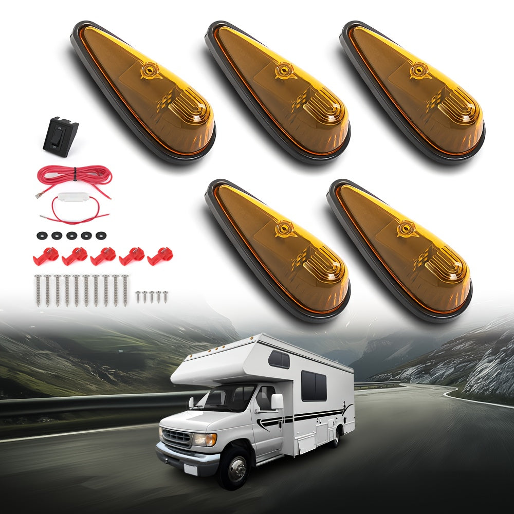 [LED Trailer Lights] 2/ 5 LED Magnetic Trailer Towing Lights Wire Trailer Lights Kit