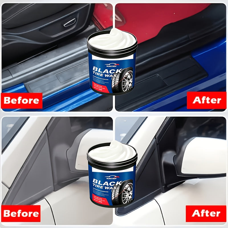 Heavy-Duty Multi-Purpose Plastic & Rubber Repair Paste Suitable for Cars, Tires, Wheel Hub Refurbishment - DIY Anti-Crack & Anti-Aging Protectant, Tire Shine Gel, Restorer for Auto Interior, Furniture Repair, Formula