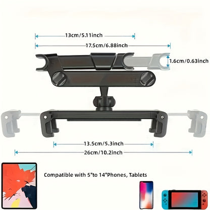 Tablet Holder And Phone Holder for Car Rear Headrests