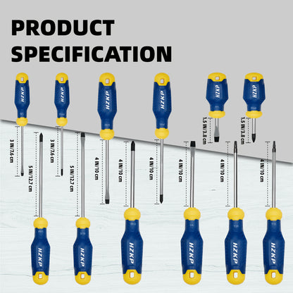 [Professional DIY Tools] 13pcs Screwdriver Set with Magnetic Tips, Have Professional Cushion Grip Magnetizer Demagnetizer, S2 Alloy Steel, Professional-Grade DIY Tools for Home Use And Electrical Repair