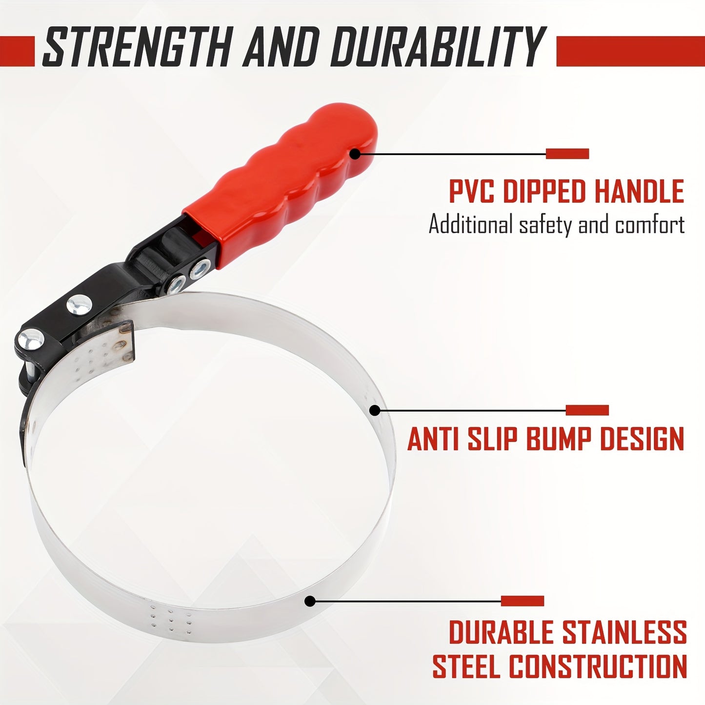 [7pcs Oil Filter Tool] 7pcs Oil Filter Removal Tool Kit | Adjustable 3-Jaw Wrench and 9" & 12" Oil Filter Pliers, Fits 2-3/4" to 5-1/4" Filters, Anti-Slip PVC Handles for Better Grip