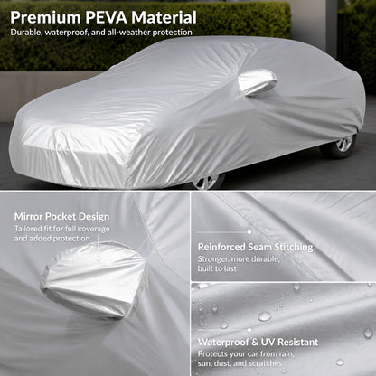 Universal Waterproof Car Cover-Full Car Cover. Uv-Proof, Rain-Proof, Dust-Proof, Snow-Proof And High Temperature-Resistant PEVA Materials, Four-Season Vehicle Protection, Auto Parts, Car Cover | Fashion Car Cover