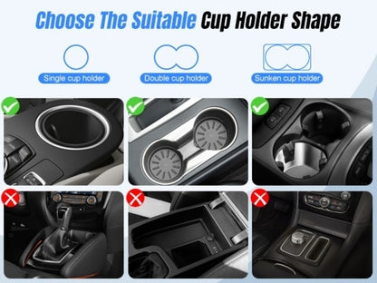 [2-In-1 Cup Phone Holder] Car Cup Holder Phone Mount, Upgraded 2-In-1 Car Cup Phone Holder Expander with Adjustable Base, 360-Degree Rotation, Cup Phone Holder for Car Compatible with Iphone, Samsung & All Smartphones