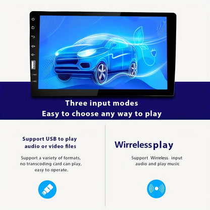 Hikity 1 din MP5 Player 9-Inch HD Touch Screen 1DIN Auto audio USB TF Card For Universal Autoradio Multimedia Player+Rear view Camera (optional)