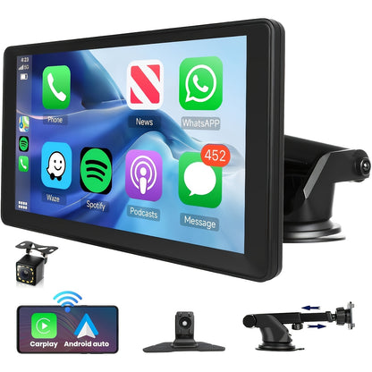 2026 New 7-inch Car Display With Built-in Audio System, Ultra HD Touchscreen, Backup Camera, Wireless Connectivity, GPS Navigation, Supports CarPlay And Android Auto, Mirror Link, FM Radio. Opional 10.26" 9" Carplay Wireless Car