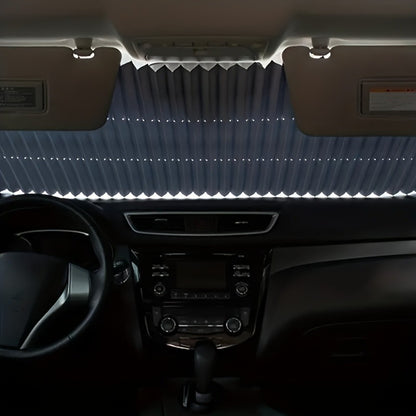 1pc Easy to Install Automatic Retractable Car Sun Visor - Thermal Insulation, Sun Shading, UV Protection, Car Accessory Sun Visor