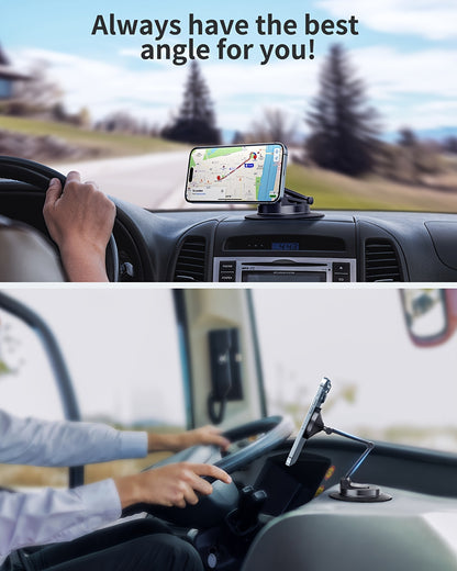 Magnetic Car Phone Holder Mount Phone Mount for Car Dashboard Cell Phone Holder Fit for iPhone Smartphone