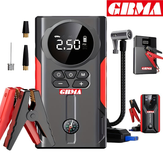 A3 Car Starter, Portable Car Battery Booster (2.38gal Gas/1.72gal Diesel), 12V Ultra-Safe Lithium Battery Jumper for Car Battery Jumpers