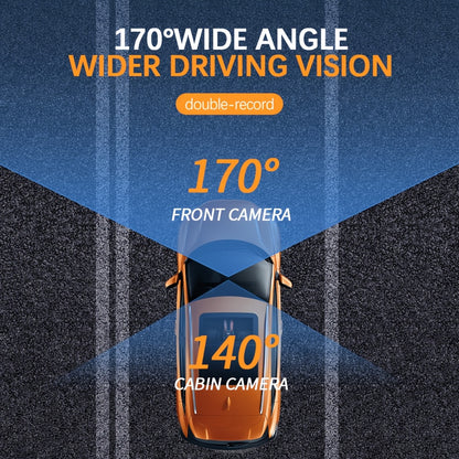 Front And Rear Dual-Lens! FHD 1080P Driving Recorder - Car Driving Recorder, Car Camera Infrared Night Vision Function, 170° Wide-Angle Car DVR Camera Loop Video Gravity Sensing Car Dashboard Video Camera, Automotive Parts Tachograph Christmas Gift