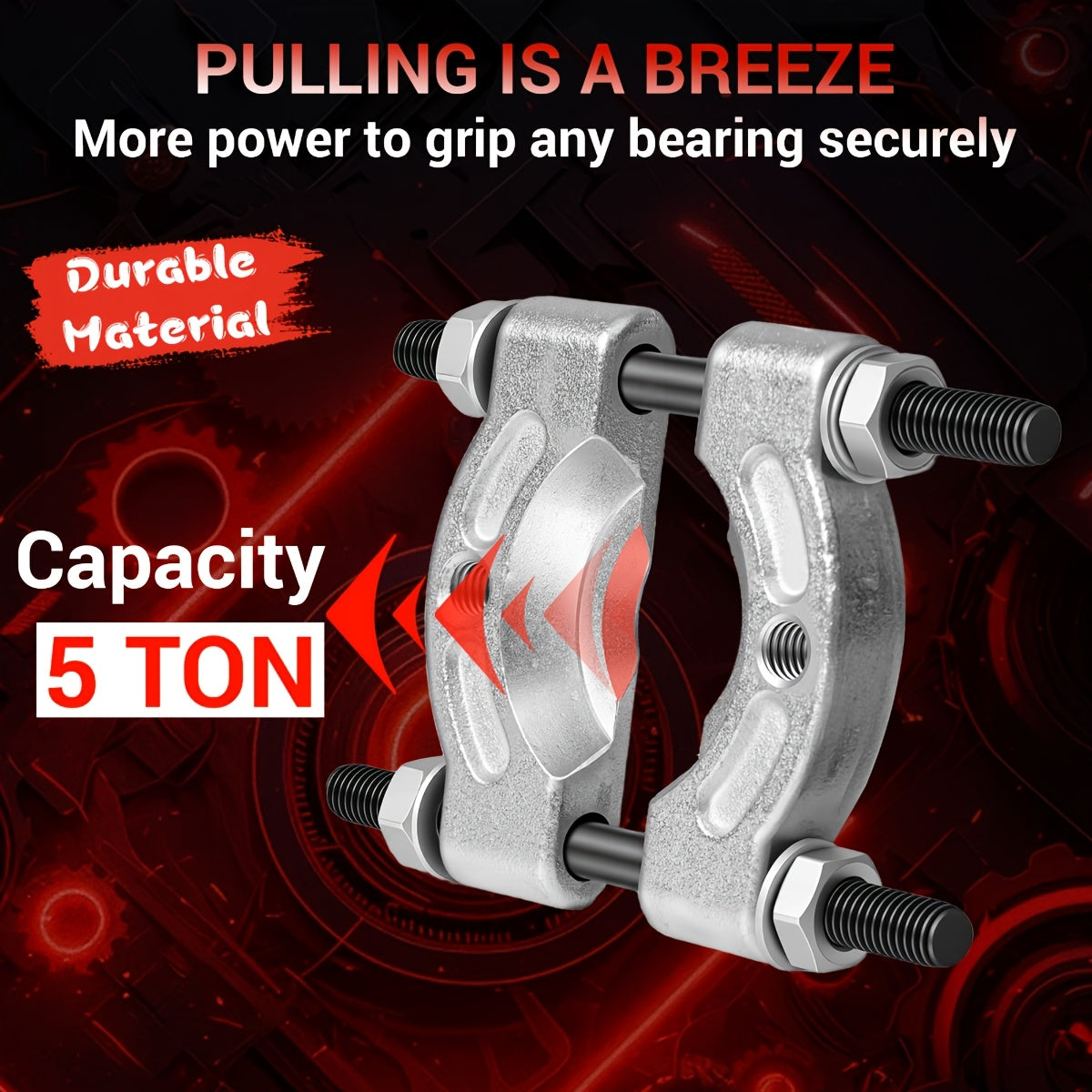 9/12/14pcs Bearing Puller And Splitter Kit, Wheel Hub Axle Puller Set, 5 Ton Capacity Bearing Separator with 2' And 3' Bearing Separator Jaws, Pinion Bearing Puller And Wheel Removal Tool for Auto Motorcycle Repair| Gift for Husband And Dad
