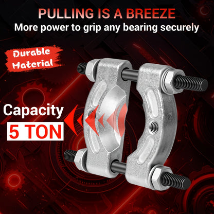 9/12/14pcs Bearing Puller And Splitter Kit, Wheel Hub Axle Puller Set, 5 Ton Capacity Bearing Separator with 2' And 3' Bearing Separator Jaws, Pinion Bearing Puller And Wheel Removal Tool for Auto Motorcycle Repair| Gift for Husband And Dad