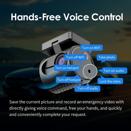 KAWA 2K & 1296P  Dash  for  DVR Dash  KAWA  3  Recorder Emergency Voice Control Night Vision WiFi APP Monitor WDR