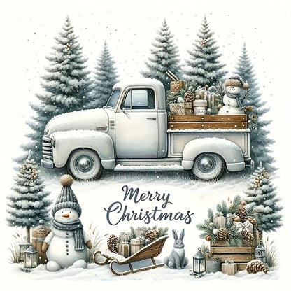 (2 Pack) Merry Christmas Vinyl Stickers Great for laptops bottle truck phone motorcycle window wall and cup Christmas stickers