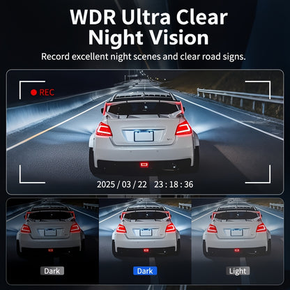 Dual Dash Cam Front And Inside, 1080P 170° Wide Angle Night Vision, Loop Recording with G-Sensor, Compact Car Evidence Solution USA