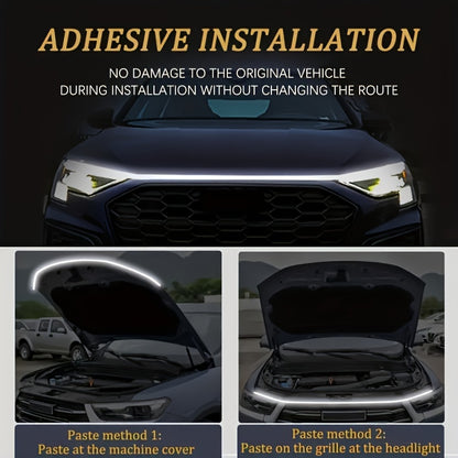 Car Decorative Lights, Start Scanning Lights, Hood Lights, Engine Hood Lights, Grille LED Lights, Modified Flow Light Strips