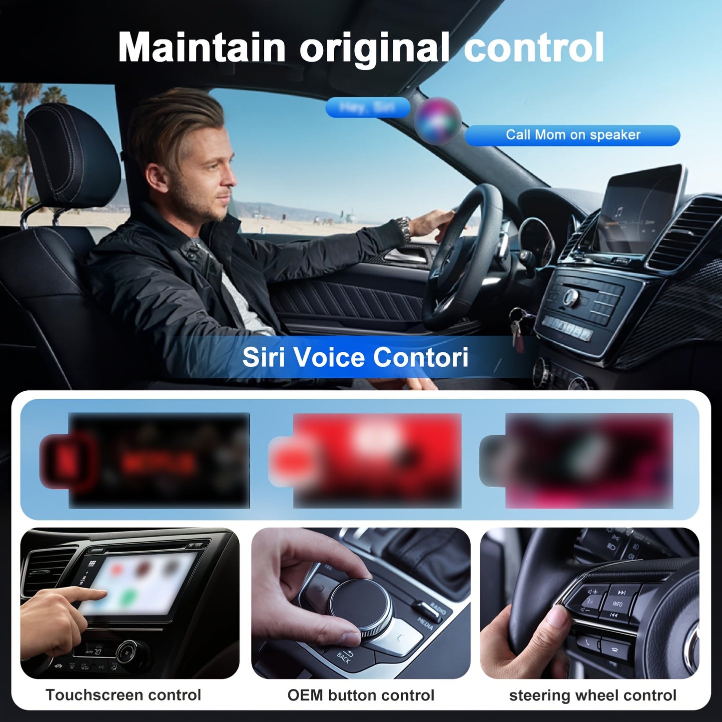 Wireless Carplay Adapter, 2.4G Wireless And 5Ghz Wifi Dual Band, Supports Netflix, Youtube, And Streaming, for OEM Wired Carplay to Wireless Adapter, for 2016 And Above Cars And Ios 10+ Phones