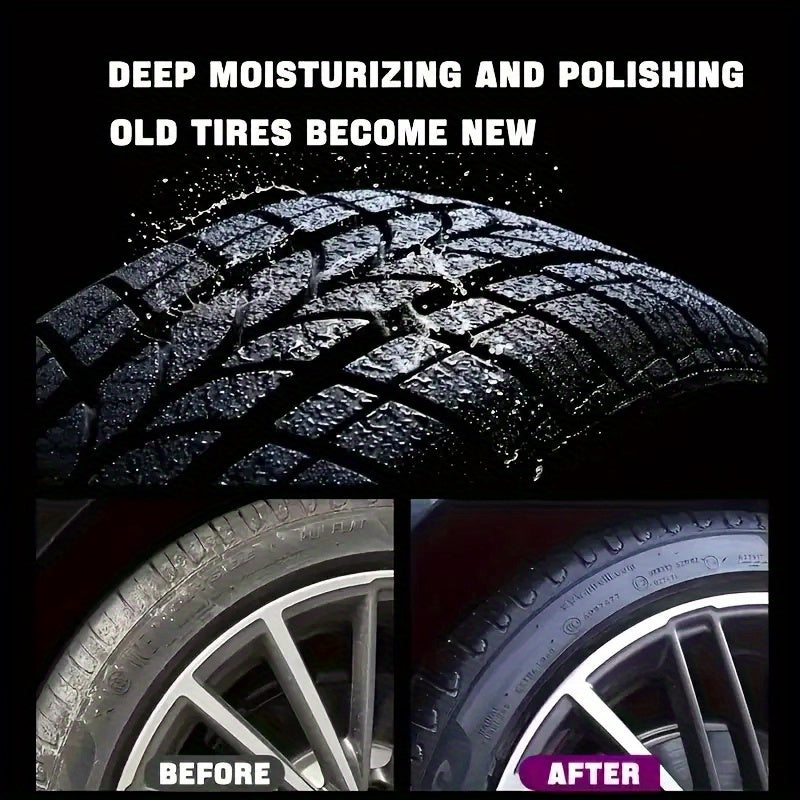 Tire Blackening Wax — Long-Lasting Shine & Scratch Concealment for Car, Bike & Motorcycle Wheels
