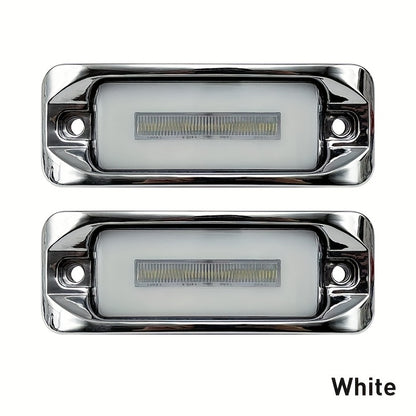 2pcs of Car Side Lights, LED High And Low Brightness + Strobe, Truck Side Signal Warning Lights, Decorative Flashing Lights for Night Driving