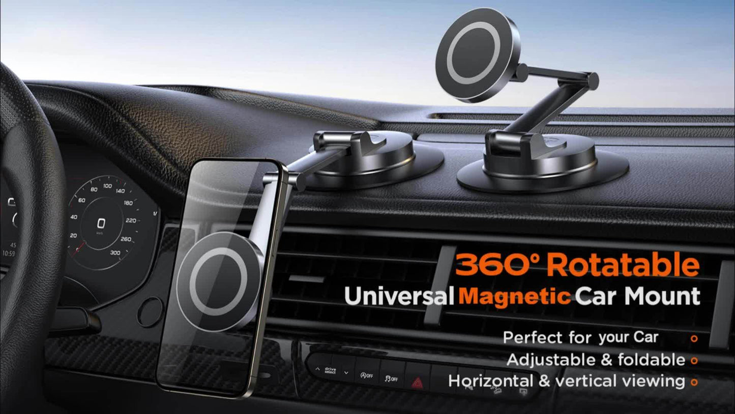 Magnetic Car Phone Holder Mount Phone Mount for Car Dashboard Cell Phone Holder Fit for iPhone Smartphone