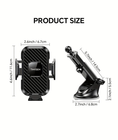 Upgraded Truck Magnetic Mobile Phone Stand - Adjustable Arm with Ergonomic Grip, Strong Suction Cup And Elliptical Design, Compatible with iPhone, Samsung, Android Smartphones, General Motors, Fashion Accessories, Texture Anti Slip Pad