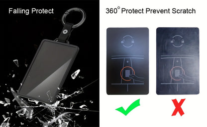 TPU Key Card Holder for Tesla Key Card, Suitable for Model S/X/3/Y Cybertruck Key Card. Key Card Holder Case for Tesla Model 3 for Model Y S/X Soft TPU Full Protection Key Fob Cover Shell Additions Key Chain 2pcs.