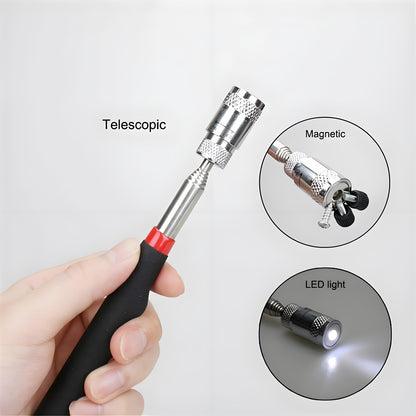 XSLRDKE Magnetic Pick-Up Tool, Adjustable Sticks and 360 Swivel Inspection Mirror, 5 Pack/6 Pack