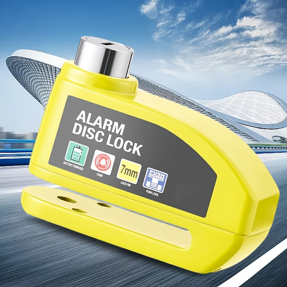 Bicycle Anti-theft Lock with 2 Keys, Disc Brake Lock Alarm, Electric Vehicle Lock, Motorcycle Brake Disc Anti-theft Lock, Cycling Equipment, Bicycle Lock