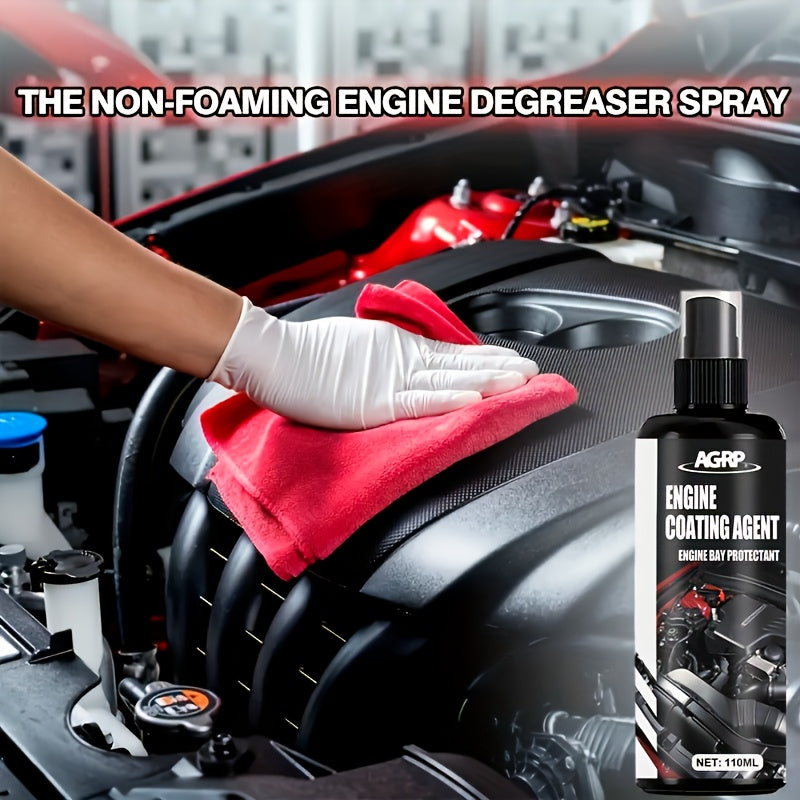 Engine Compartment Repair And Protection Spray: High-Gloss Protective Agent-To Improve The Brightness of The Plastic, Heat And UV Resistance, Long-Lasting Protective Coating