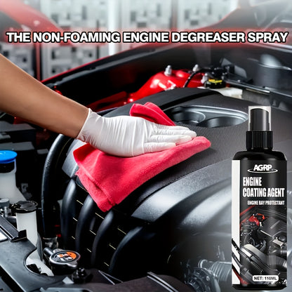 Engine Compartment Repair And Protection Spray: High-Gloss Protective Agent-To Improve The Brightness of The Plastic, Heat And UV Resistance, Long-Lasting Protective Coating