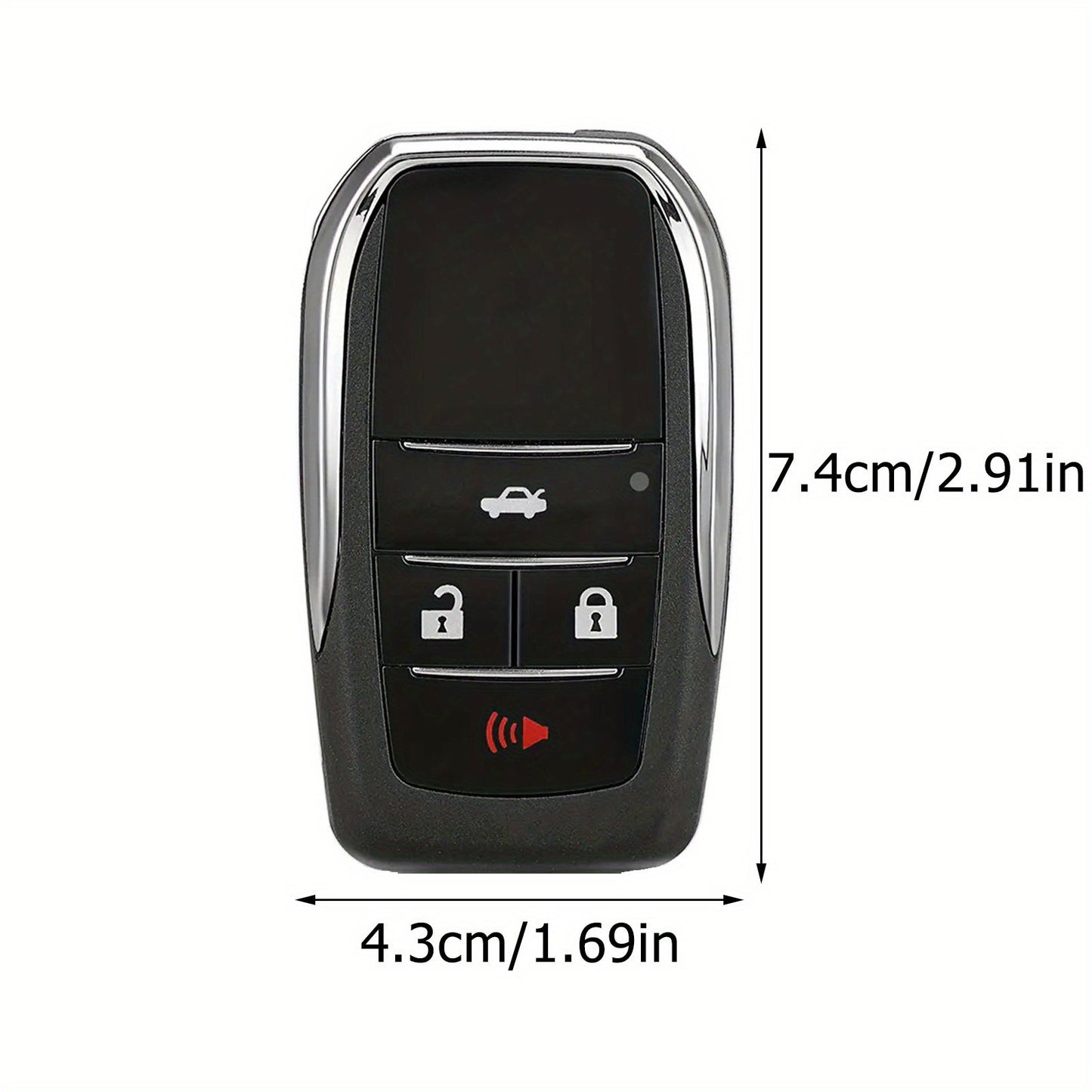 Set of 2 Enhanced Flip Key Fob Shells with 4 Buttons for Toyota Models Including Camry, Corolla, Venza, for Scion, And for Xb from 2007 to 2012, FCCID HYQ12BBY