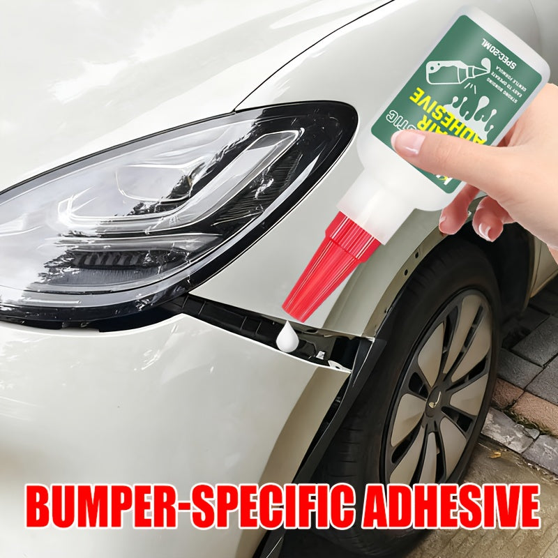 KJM Liquid Instant Adhesive & Repair Glue - Quick-Dry Strong Bonding Agent for Cars, Auto Body, Bumpers, Headlights, Mirrors, Plastic & Metal Surfaces - No-Mix Formula (Liquid Applicator Tube) - Car Restoration Adhesive