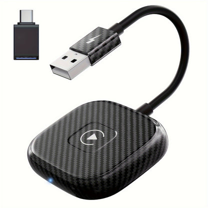 Wireless CarPlay Adapter for iPhone – Plug & Play USB Dongle, Converts Wired CarPlay to Wireless, Auto-Connect, No App Needed for Music, Calls & Navigation