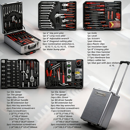 899/52pcs Professional Tool Set, Multi-functional Toolbox, Portable Design, For Home And Car Repair, A Tool Set For Enthusiasts And Professionals, A Gift For Friends, Local Shipping