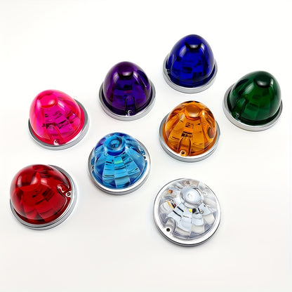 2pcs Car Side Ground Lights, Watermelon LED Always-on Car Side Lights, Truck Side Indicator Lights, Easy to Install, Suitable for Various Vehicles, Suitable for Semi-trailers And Boat Trailers, No Battery Required, Includes Screws