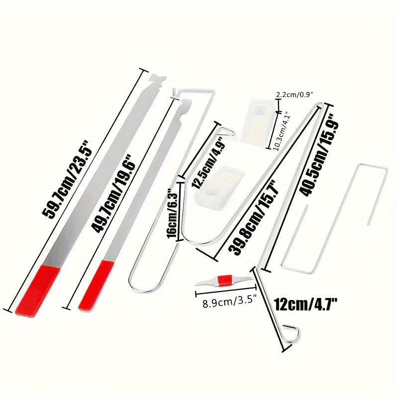9+1 Air Bag Professional Car Tools Car Emergency Repair Door Tool Kit