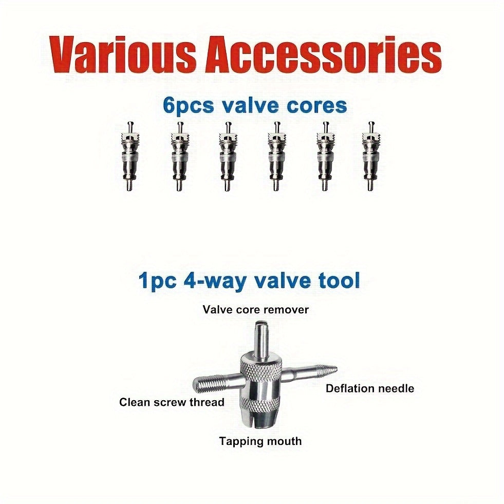 14.5-inch 19pcs/11.5-inch 22pcs Tire Pry Bar Tool, Motorcycle Tire Changer, Tire Lever Set for Motorcycle, ATV, and Lawn Mower Tire Replacement Kit, Includes Rim Protector, Valve Tool, and Accessories