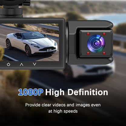 Dual Dash Cam Front And Inside, 1080P 170° Wide Angle Night Vision, Loop Recording with G-Sensor, Compact Car Evidence Solution USA