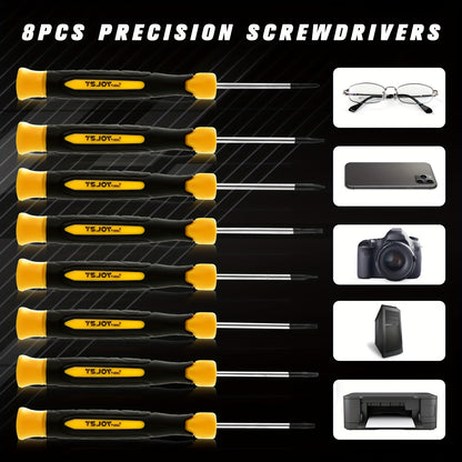 A 131pcs Magnetic Screwdriver Kit Featuring a Plastic Organizer, Which Comes with a Precision Screwdriver, Pick And Hook, Ratchet Driver, And Hex Key, Making It a Great Gift Option
