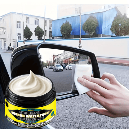 Powerful Waterproof Non-Stick Wax | Windshield, Rearview Mirror, and Glass Rain Repellent Coating - Long-Lasting Protection Polish Kit