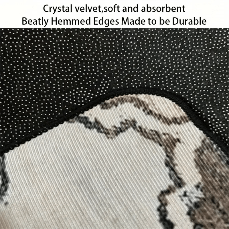 RV Camper Van Door Mat Crystal Velvet – Non-Slip, Machine Washable Indoor Outdoor Rug, 800g/㎡, 50x80cm